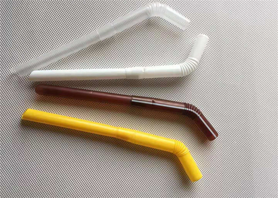 Paja plástica flexible del polipropileno del tamaño de encargo colorido de las pajas de beber